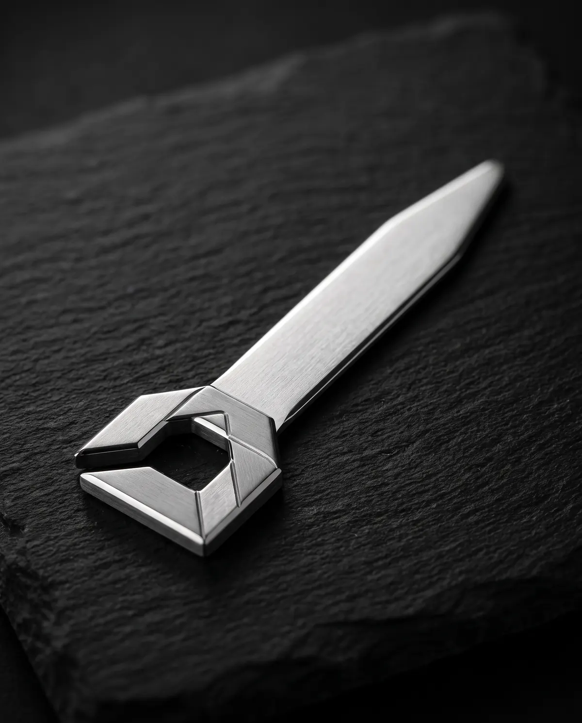 Close up of the collar stays, set of four: inside the collar, in stainless steel.